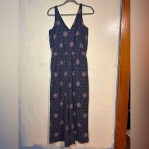 NWT LOFT women’s small wide leg jumpsuit boho everyday artsy errands casual